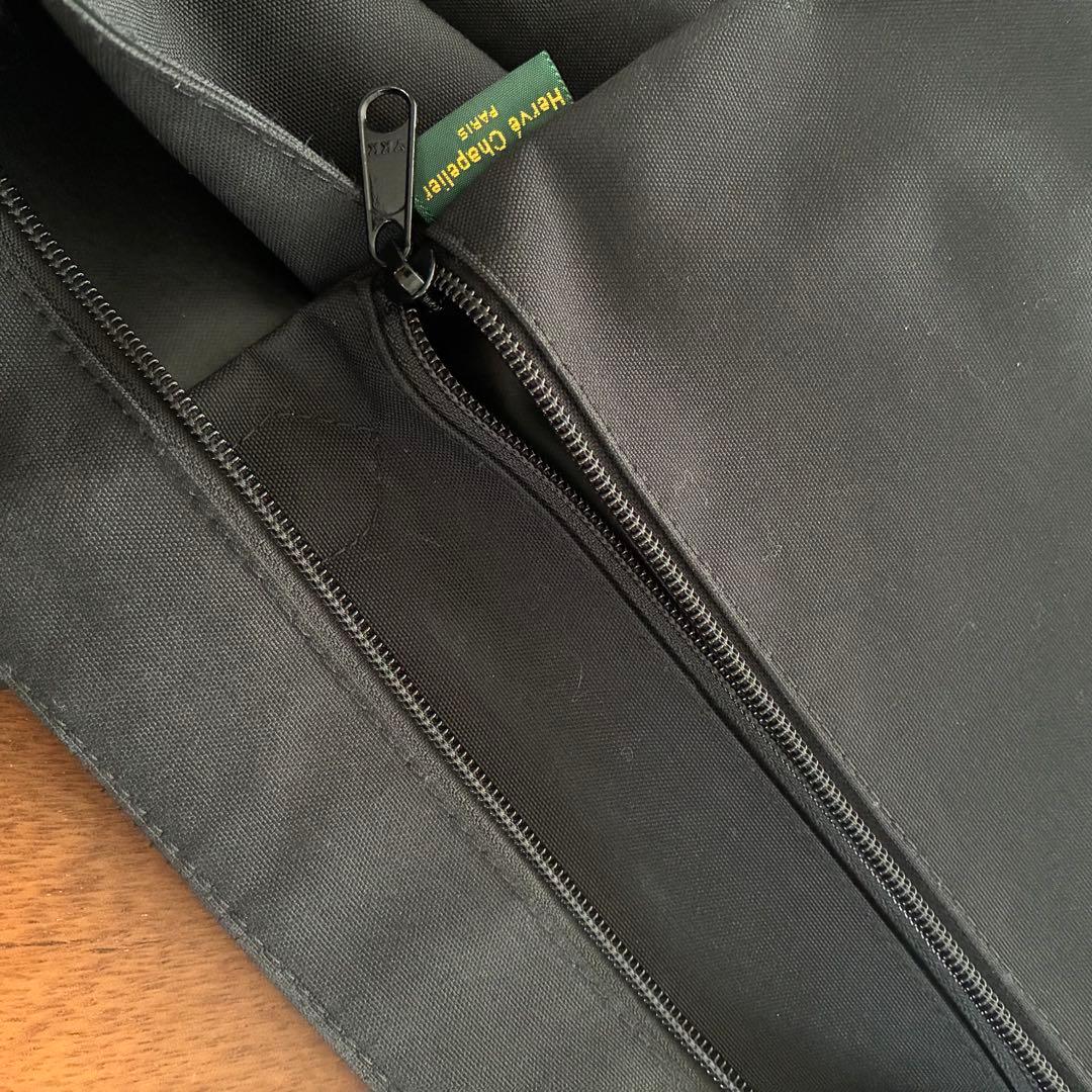 【エルベシャプリエ 】1425C コーデュラ 舟型 レザーハンドルショルダー L