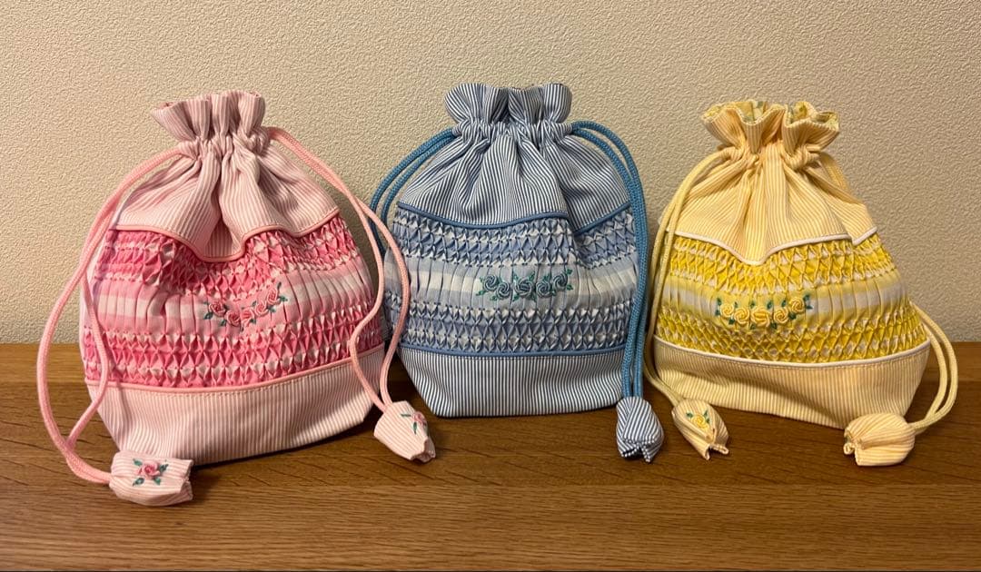 【エマニュエル】お弁当袋　コップ袋　ランチョンマット　カトラリーケース