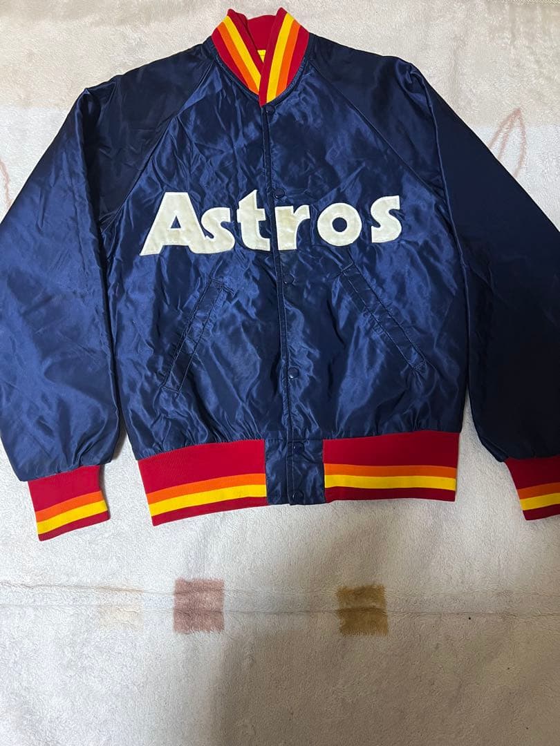 Astros Starter ビンテージ　サテン　スタジャン　サイズM