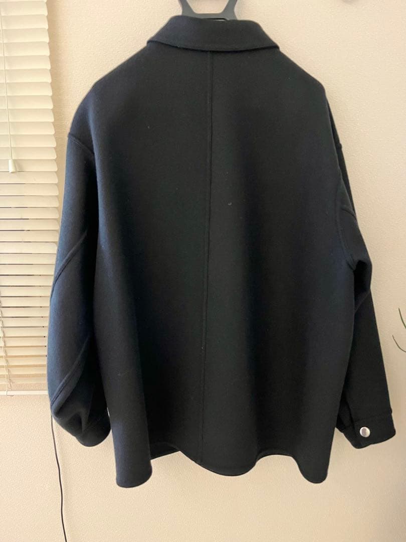 ＜H＞ウールカシミヤ メルトン カバーオール