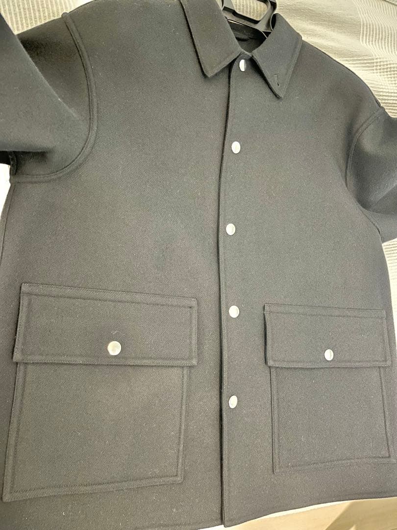 ＜H＞ウールカシミヤ メルトン カバーオール