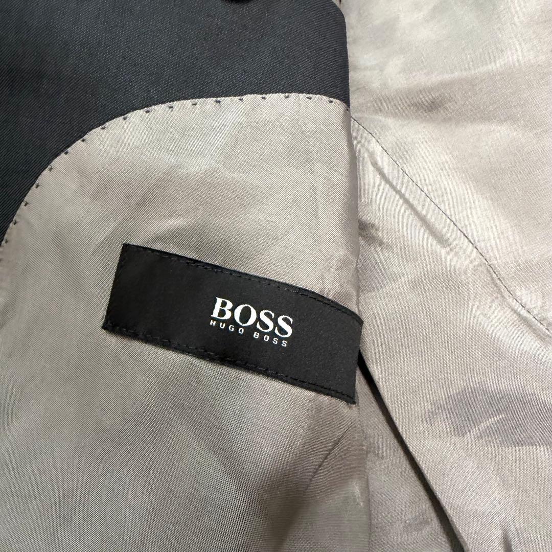 XLサイズ相当 ヒューゴボス　スーツ　セットアップ　光沢　ウール　50サイズ