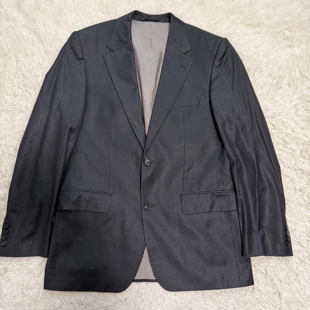 XLサイズ相当 ヒューゴボス　スーツ　セットアップ　光沢　ウール　50サイズ