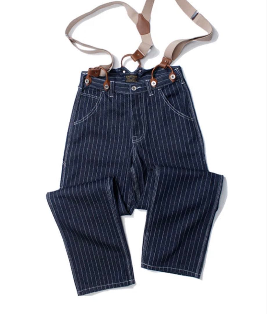 4*s様 KARAKU ストライプ ワークパンツ Lサイズ