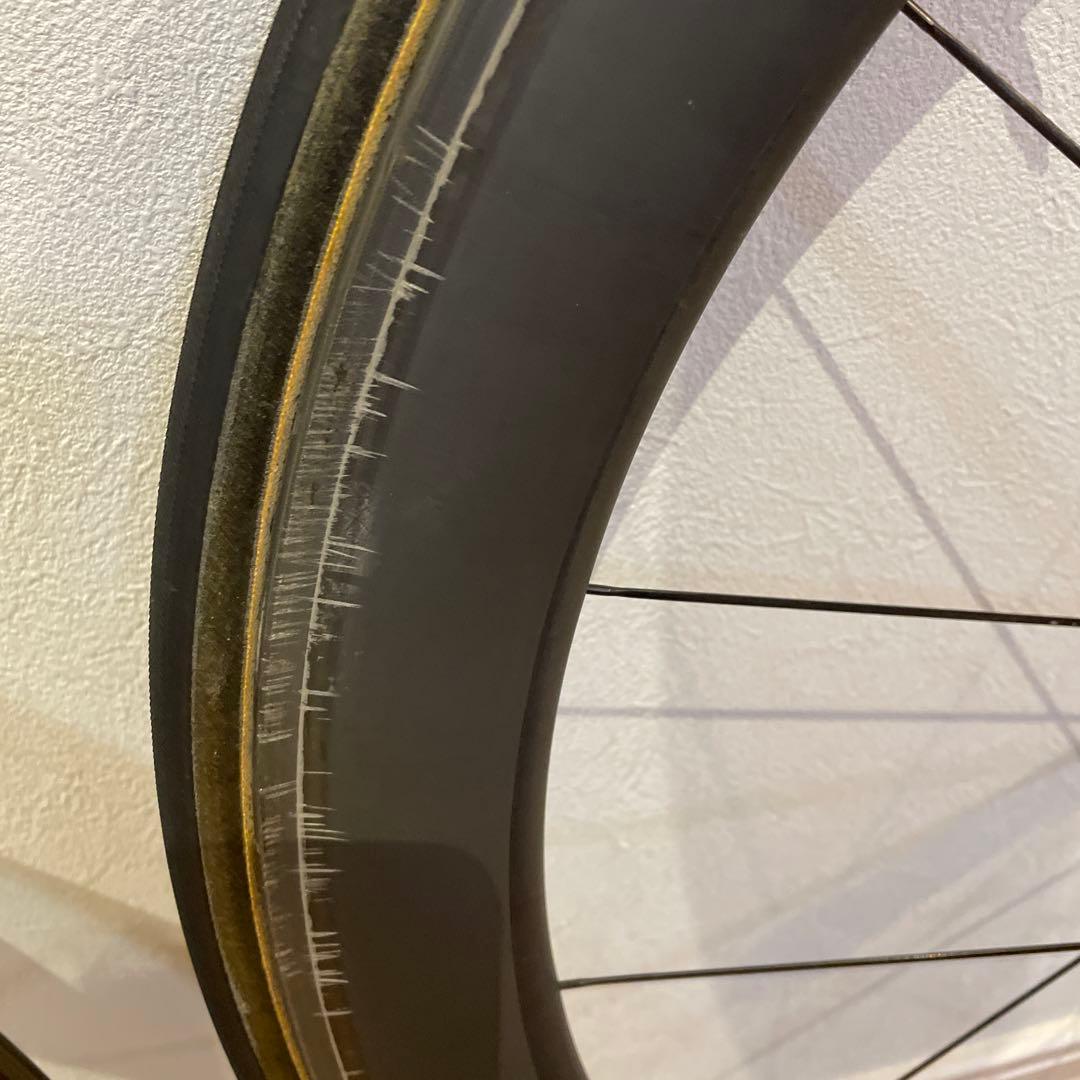 難あり EASTON EC90 AERO チューブラー ホイール シマノフリー