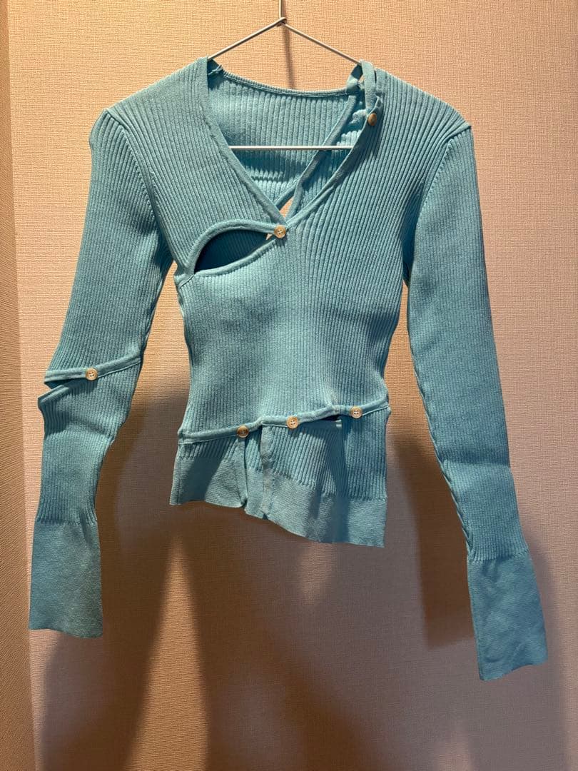 jacquemus ジャックムス　リブニット　カットソー　水色