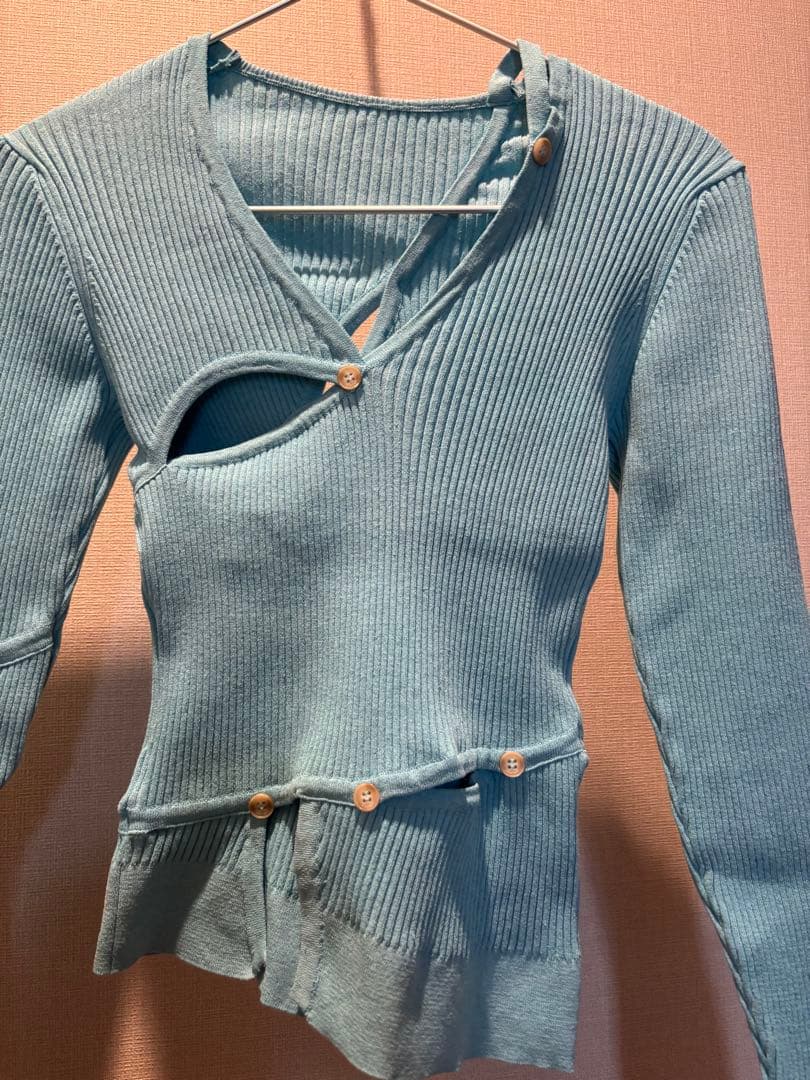 jacquemus ジャックムス　リブニット　カットソー　水色