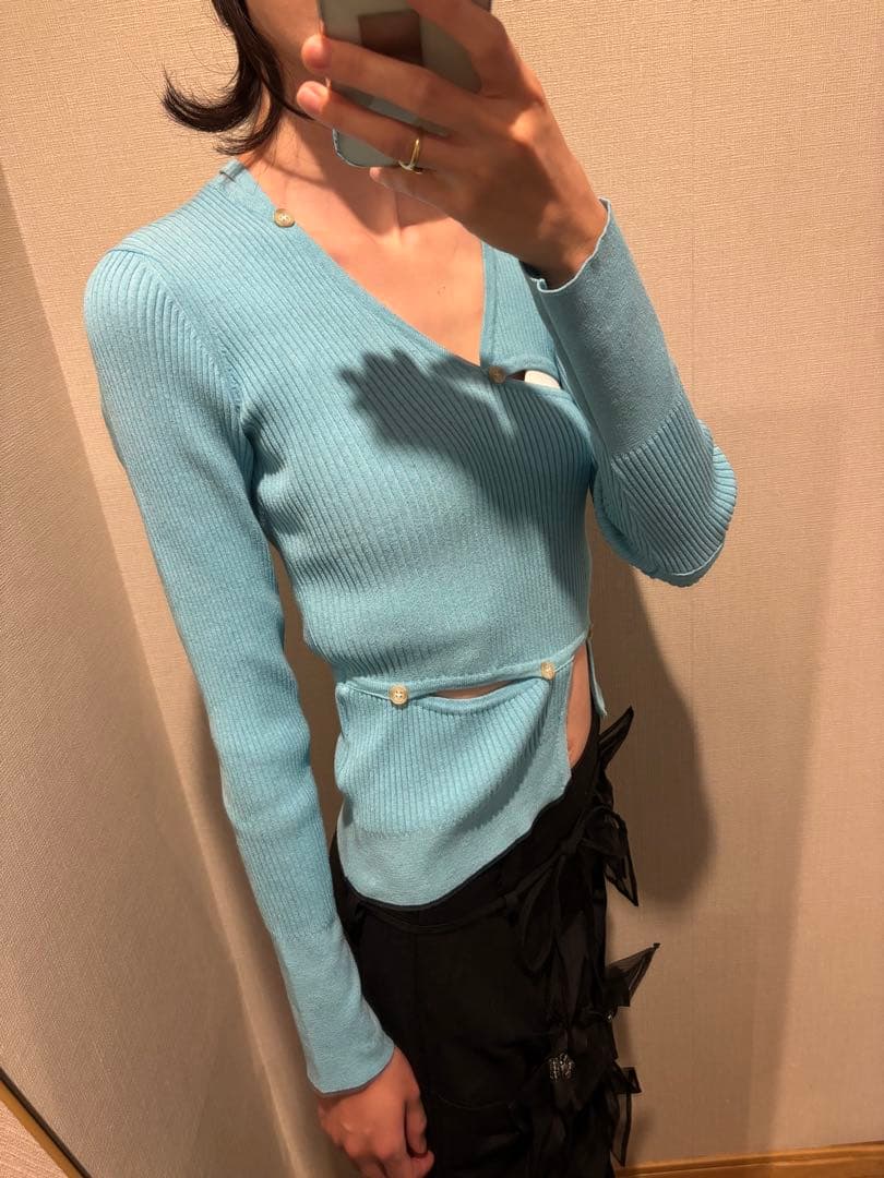 jacquemus ジャックムス　リブニット　カットソー　水色