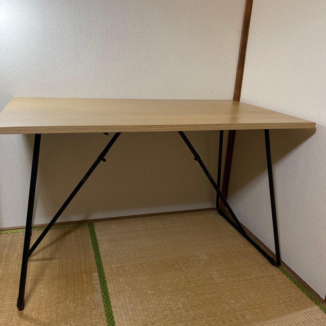 無印良品　折りたたみテーブル　120cmオーク材