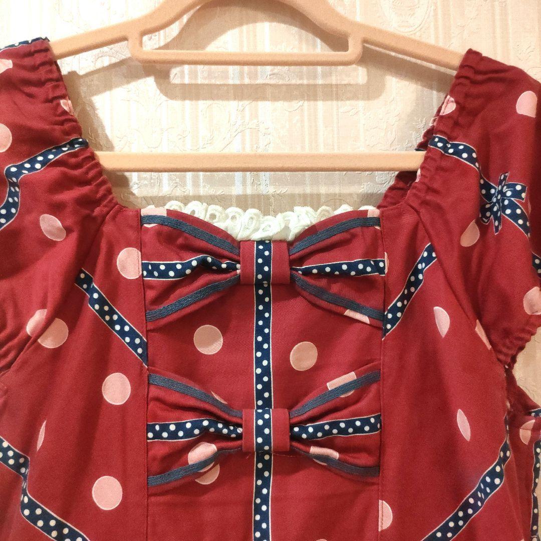 シャーリーテンプル　テディベア柄ワンピース　160ｃｍ