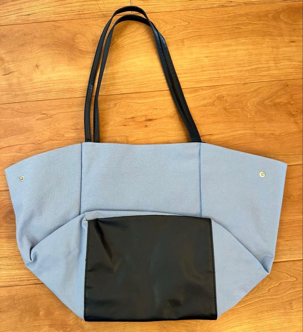 ファミリア　ライトブルートートバッグ