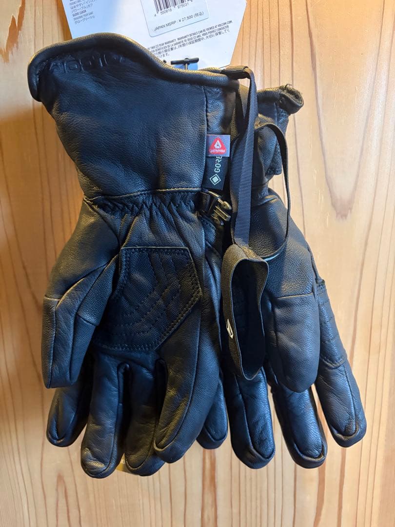 【買ってくれ！】VOLCOM GORE-TEX レザーグローブ ブラック