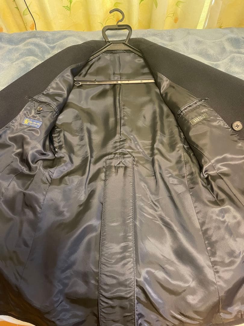 バーニーズニューヨーク　黒 ダブルブレスト ウールピーコート