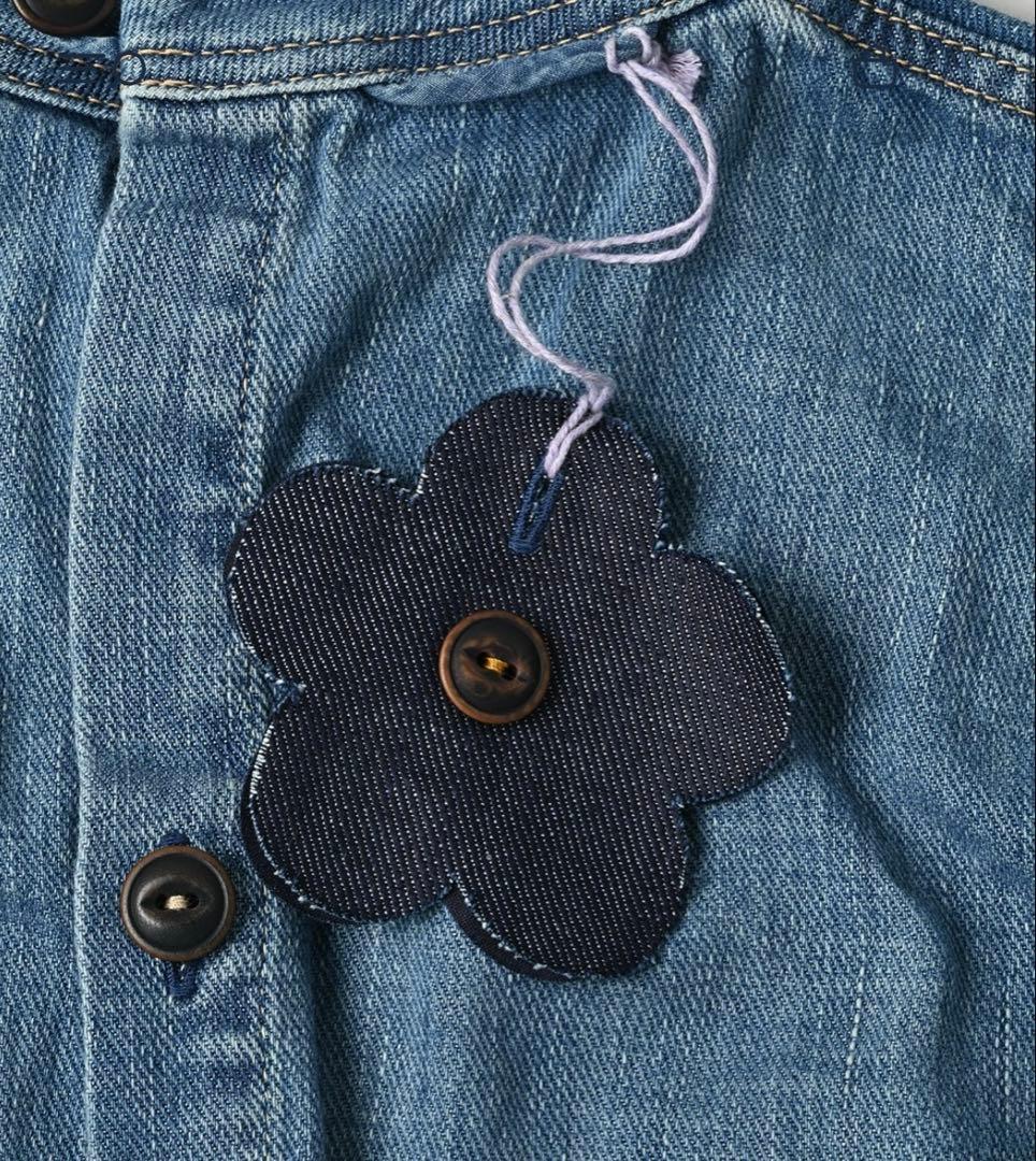 45R今季新作デニムワンピース2025完売デニムブルーティアードドレス新品未使用