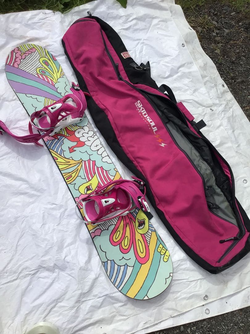 GILAFFE ジラーフ　TTR カラフル スノーボード バインディング付き