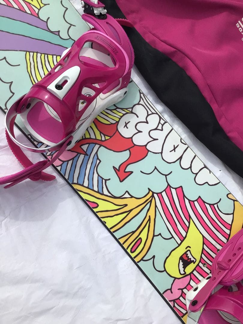 GILAFFE ジラーフ　TTR カラフル スノーボード バインディング付き