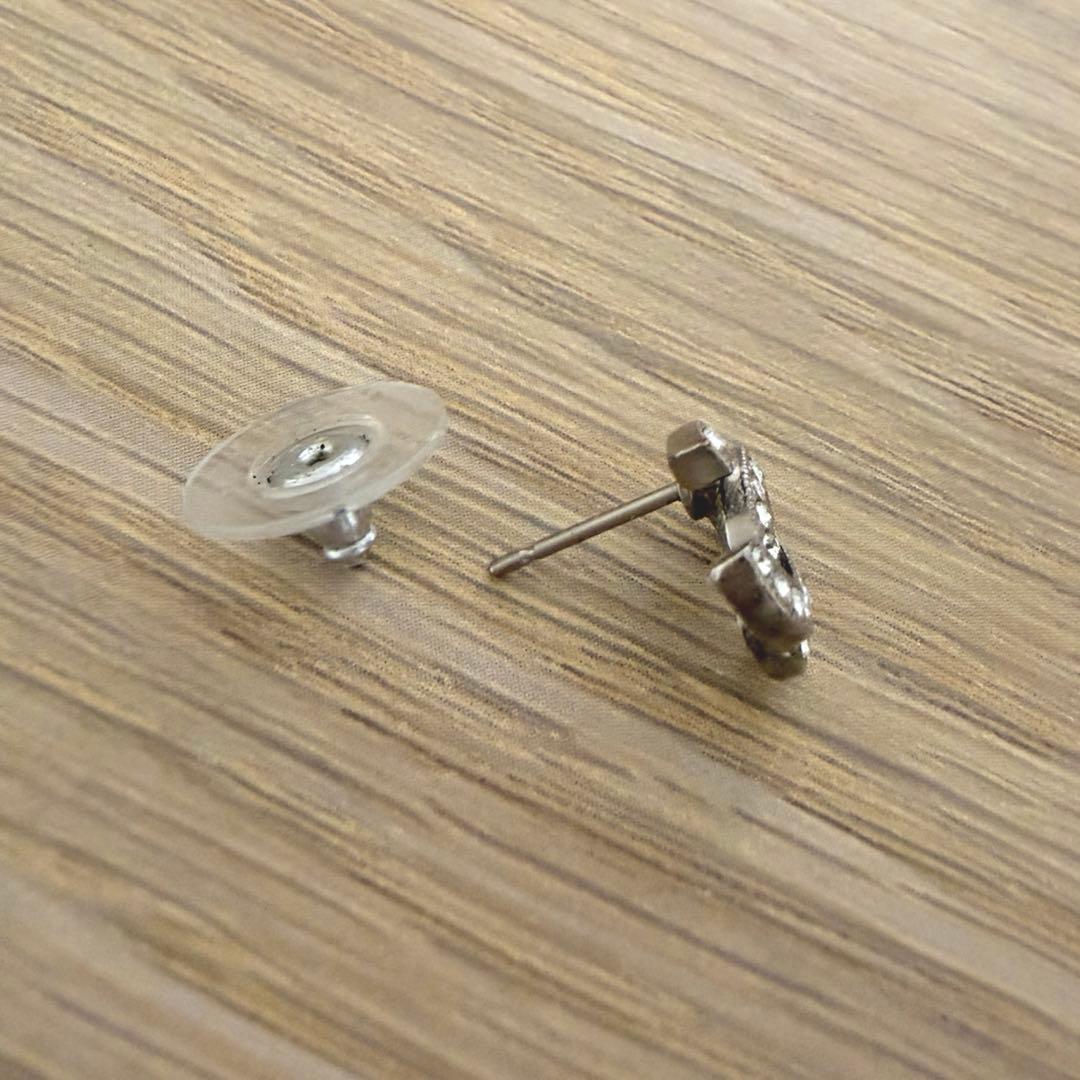 CHANEL シャネル ココ ラインストーン ピアス 片耳 F19V