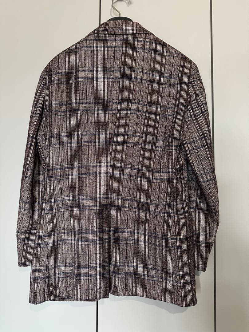 【美品】トゥモローランド ✖︎フェルラ　ブラウン系チェック柄テーラードジャケット