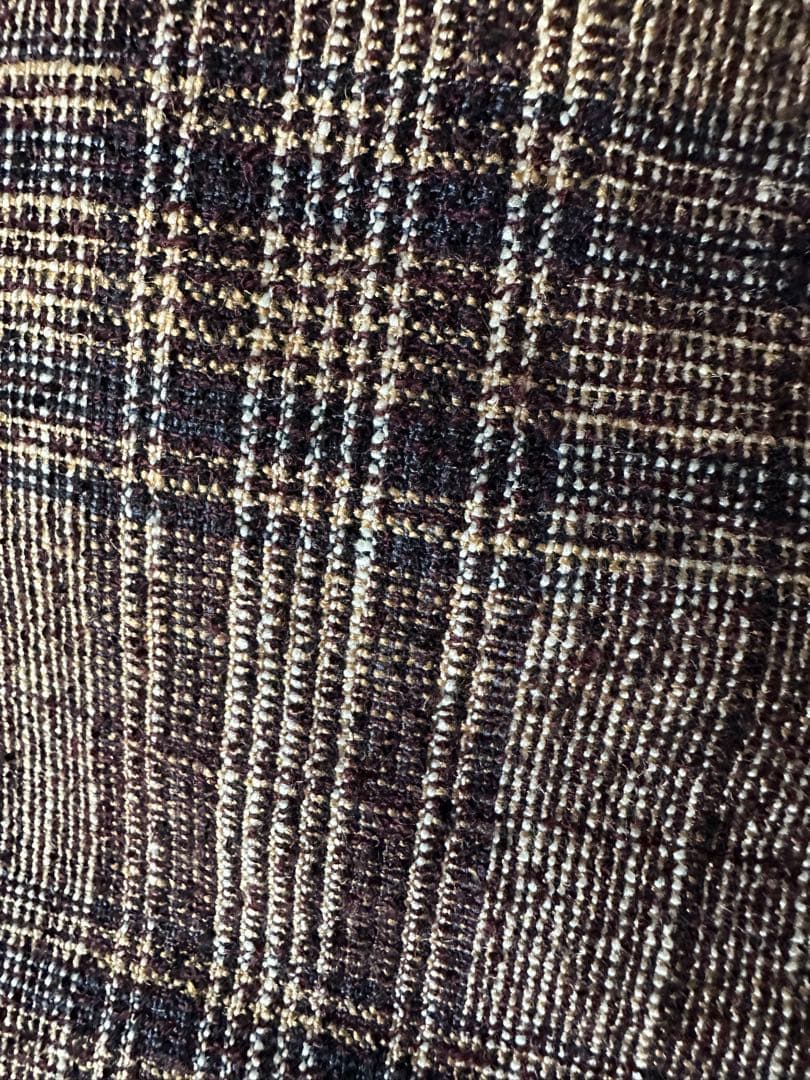 【美品】トゥモローランド ✖︎フェルラ　ブラウン系チェック柄テーラードジャケット