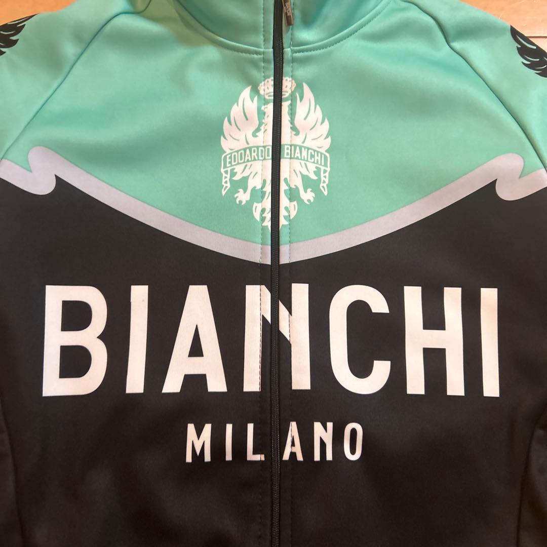 Bianchi ビアンキ フルジップ サイクリングジャージ 長袖 XS