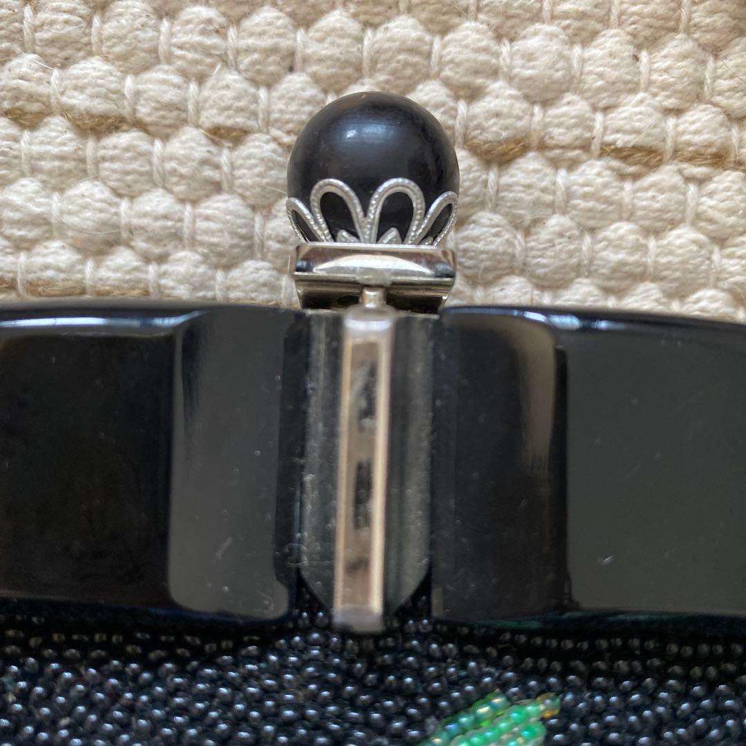 総ビーズ　ハンドバッグ　アンティーク　ヴィンテージ　昭和40年代　レトロ　和装