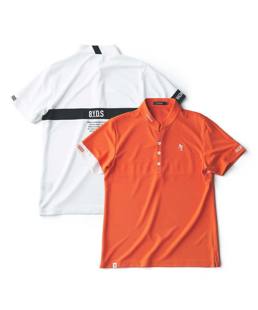 メンズウェア BackSlash StandCollar HalfSleeve Shirt