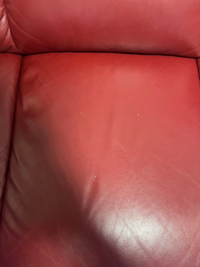 ニトリ３人掛けソファー　ロゾ 家具　ワインレッド　B04