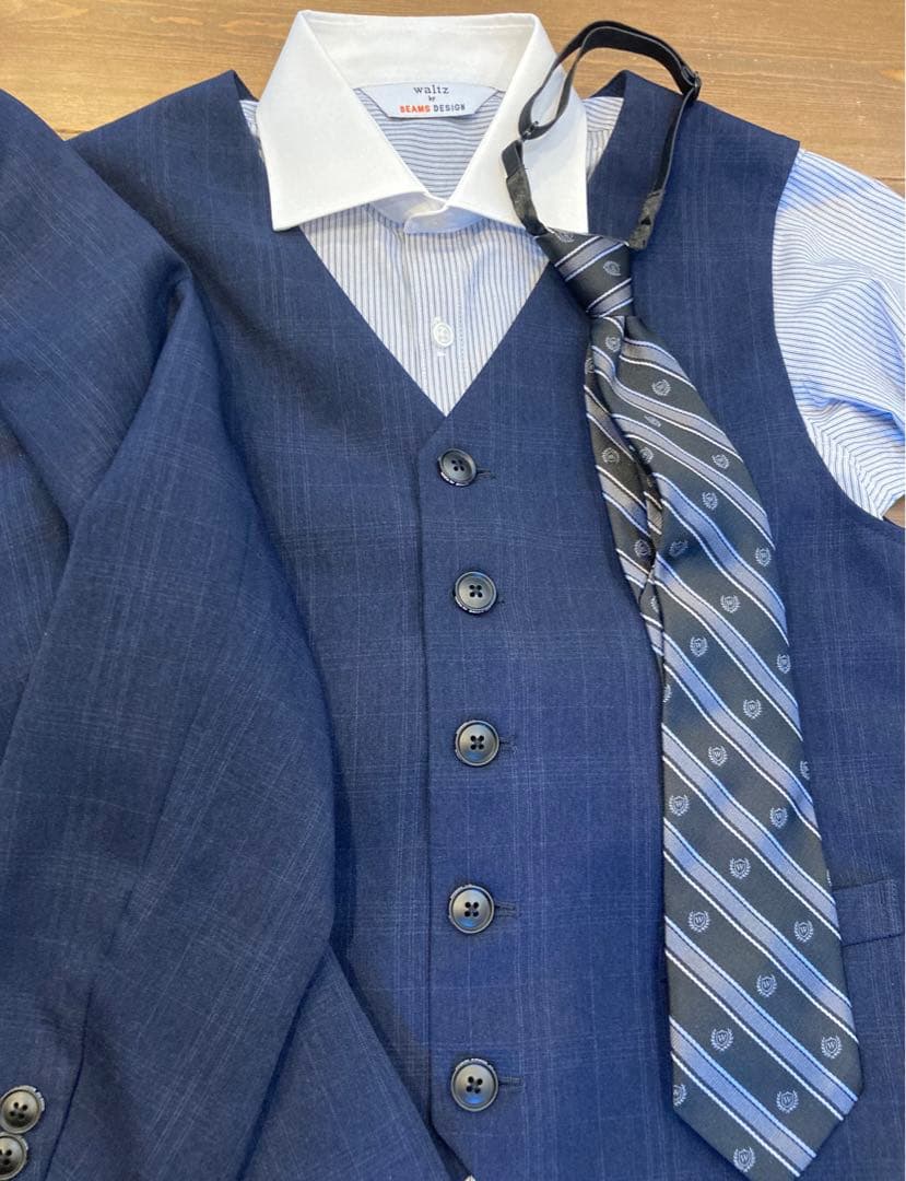美品！waltz by BEAMS DESIGN　スーツ　ネイビー　160