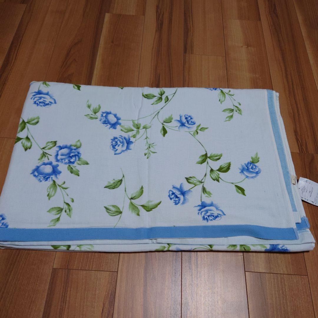 激レア　ヘーゼルウッド　ダックエッグ　　ローラアシュレイ　タオルケット　ブルー