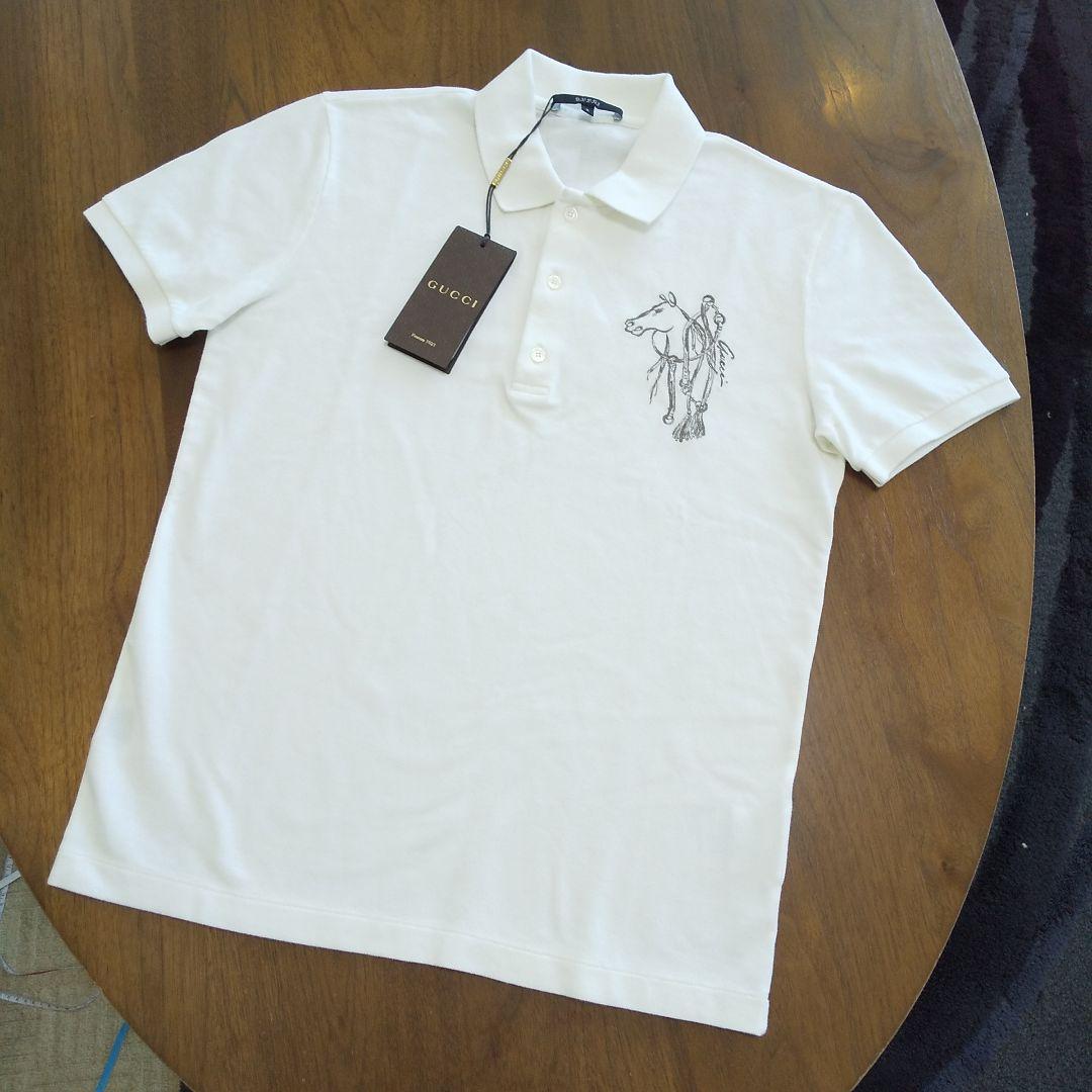 【GUCCI】 ホース柄 ポロシャツ新品 S～Mサイズ