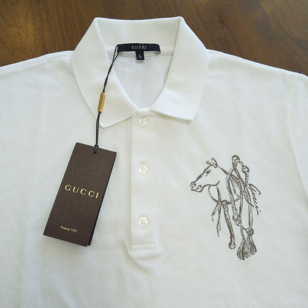 【GUCCI】 ホース柄 ポロシャツ新品 S～Mサイズ