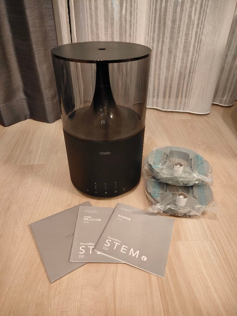 cado STEM350 加湿 HM-C350 ブラック　カードリッジ2個付き