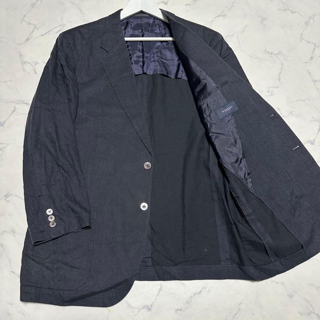 美品　バーバリーロンドン　Burberry Londonリネン混ジャケット　3L