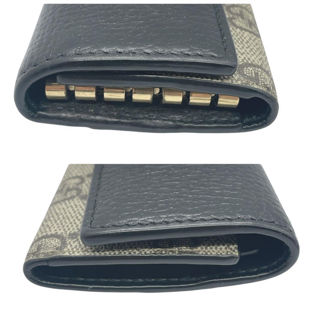 【極美品】GUCCI グッチ キーケース GG マーモント 現行モデル ブラック