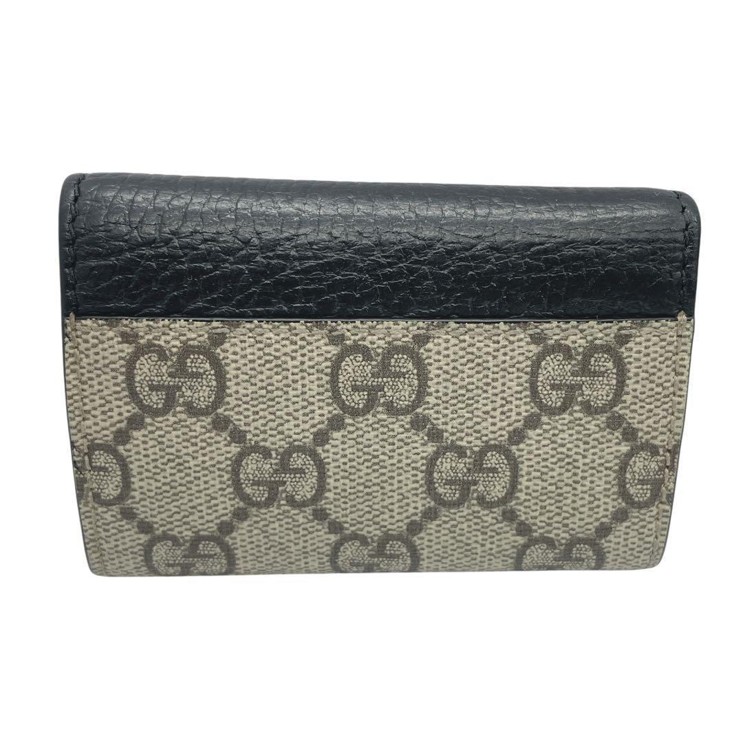 【極美品】GUCCI グッチ キーケース GG マーモント 現行モデル ブラック