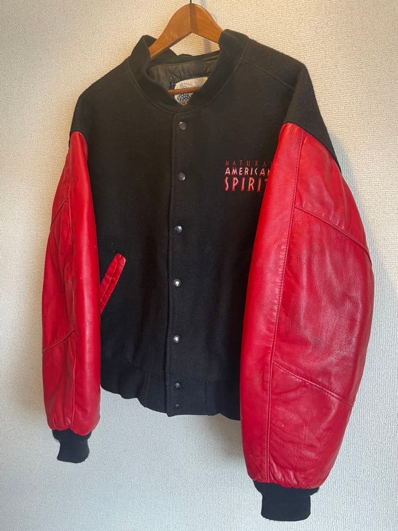 USA製AMERICAN SPIRITレザーバーシティジャケットLヴィンテージ