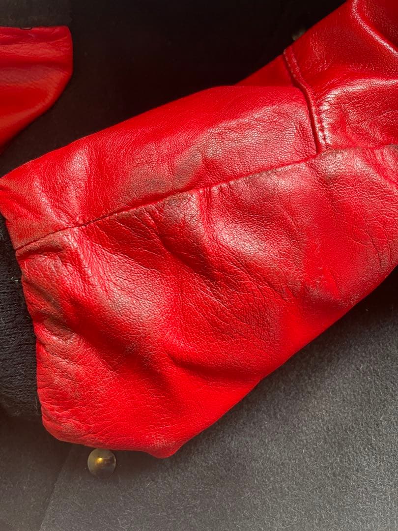 USA製AMERICAN SPIRITレザーバーシティジャケットLヴィンテージ