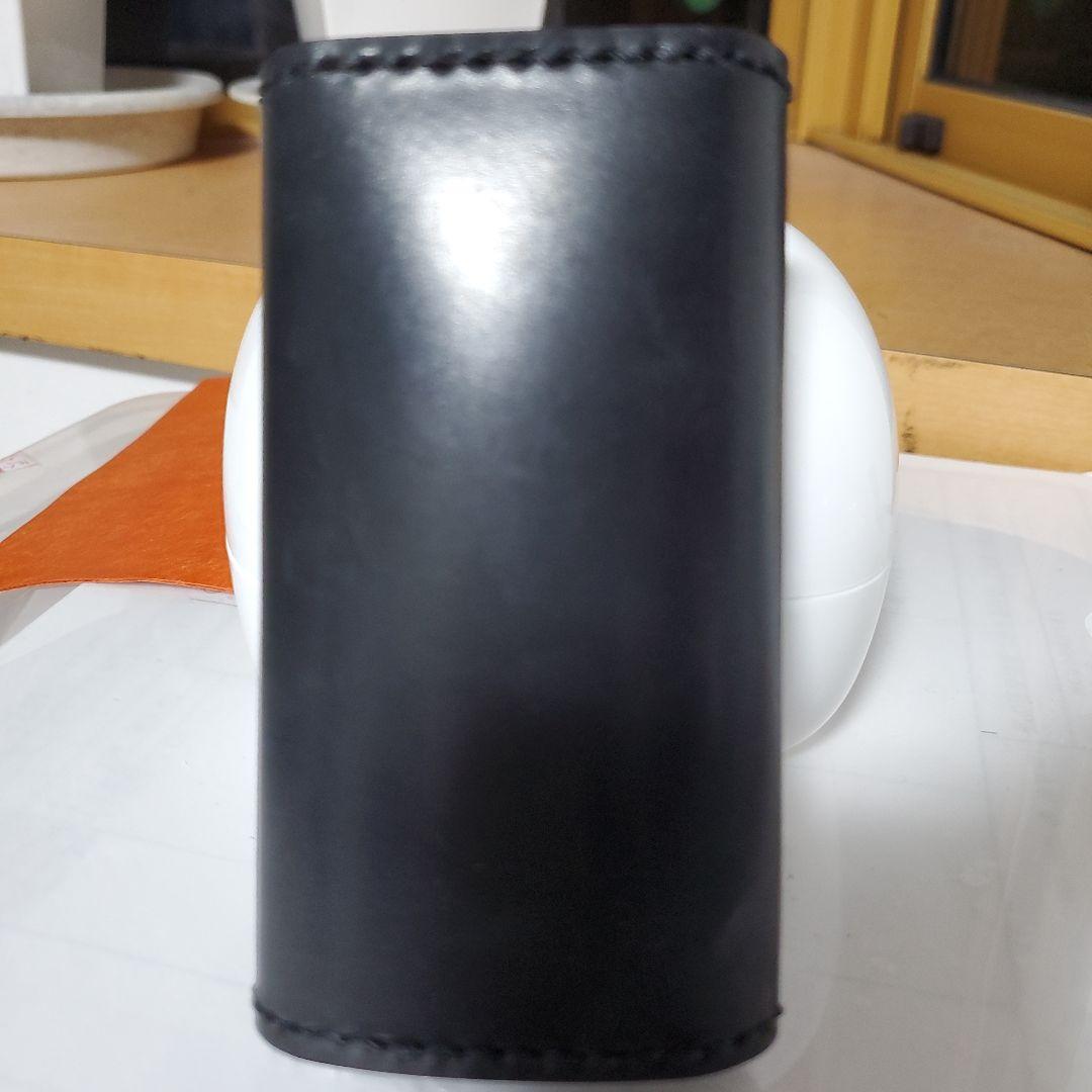 ブラックキーケース シェルコードバン