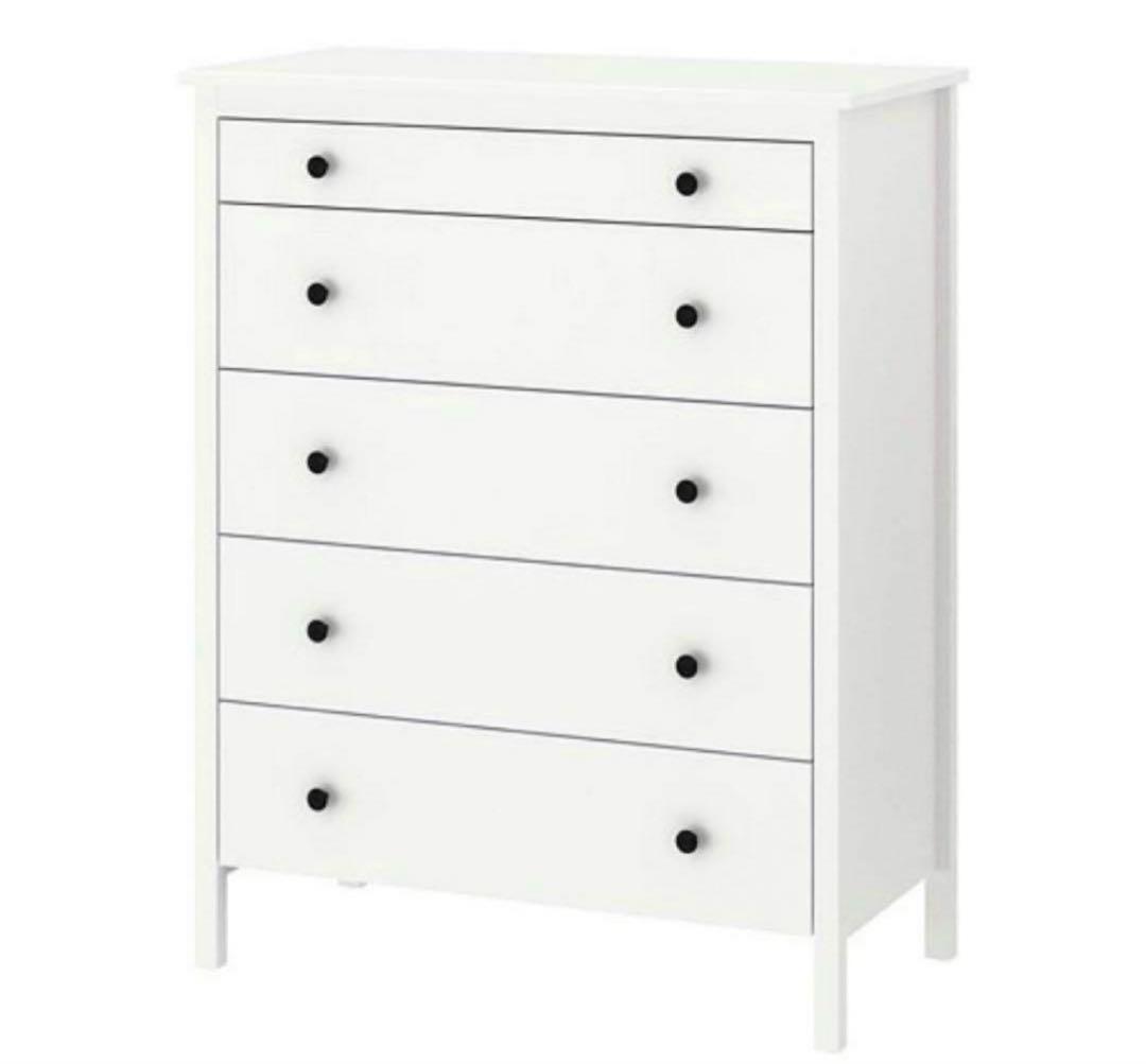 IKEA KOPPANG コッパン 5段 チェスト ホワイト