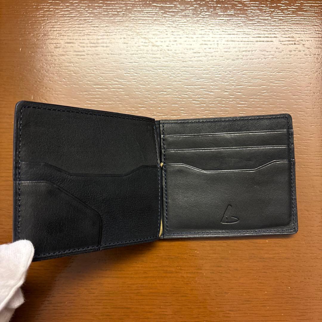 土屋鞄製造所　ビークル マネークリップウォレット　ダークインディゴ