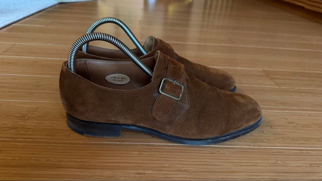 エドワードグリーン　スエード シングルモンク