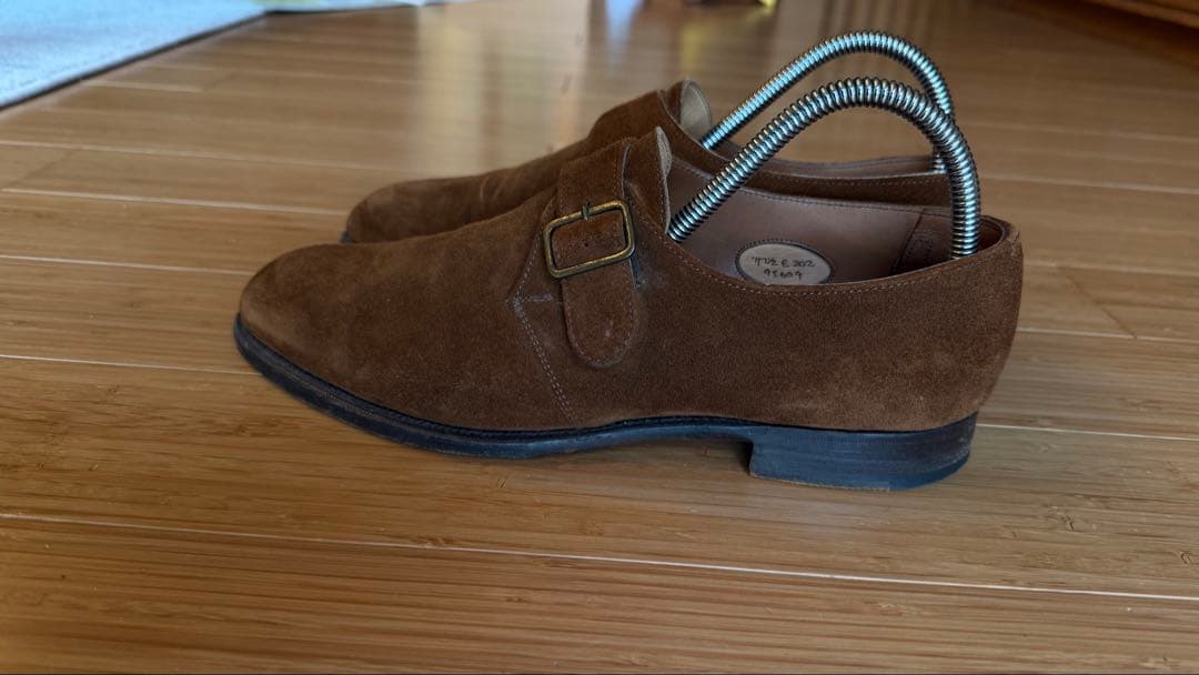 エドワードグリーン　スエード シングルモンク