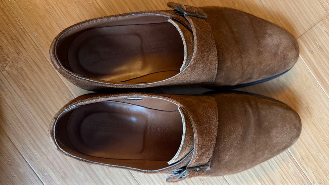 エドワードグリーン　スエード シングルモンク