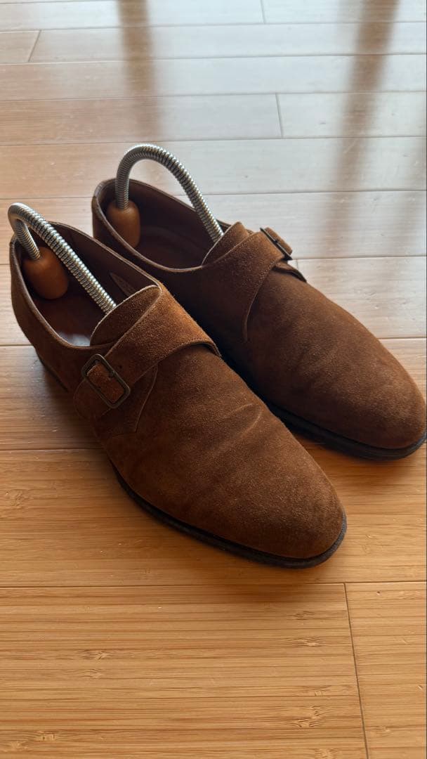 エドワードグリーン　スエード シングルモンク