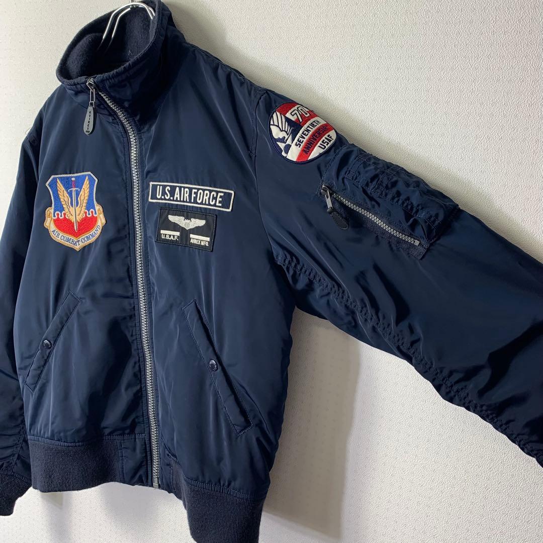 美品 AVIREX アメリカ空軍70周年記念 フライトジャケット MA-1 L