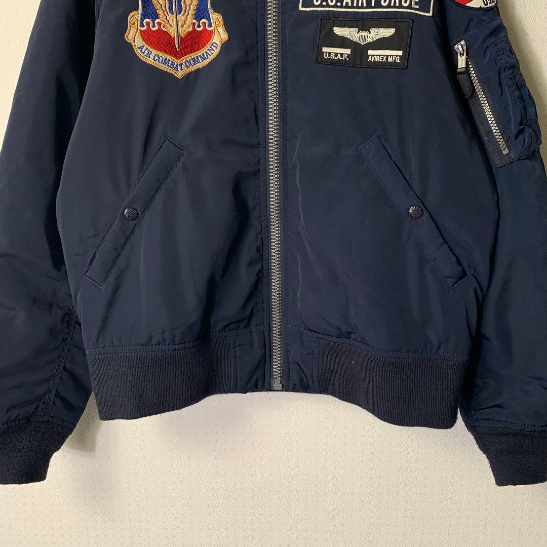 美品 AVIREX アメリカ空軍70周年記念 フライトジャケット MA-1 L