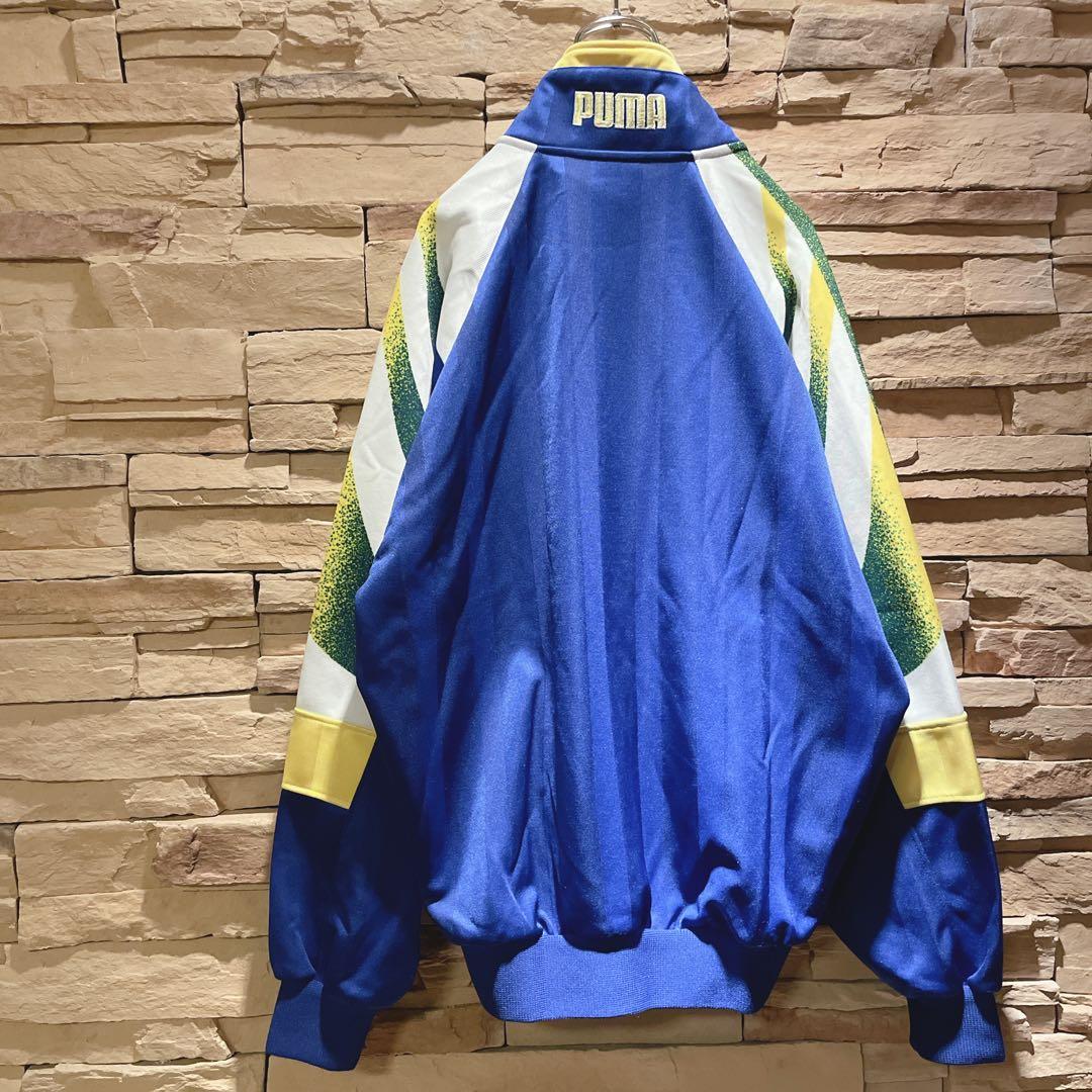 【希少】90s'/PUMAプーマ/ジャージセットアップ/昭和レトロ/派手デザイン