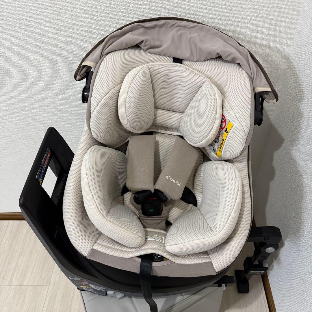 【極美品】クルムーヴスマートISOFIX エッグショック tete a tete
