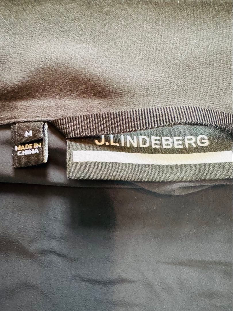 ジェイリンドバーグ　ブラック フルジップジャケット 中綿パネル付き　M