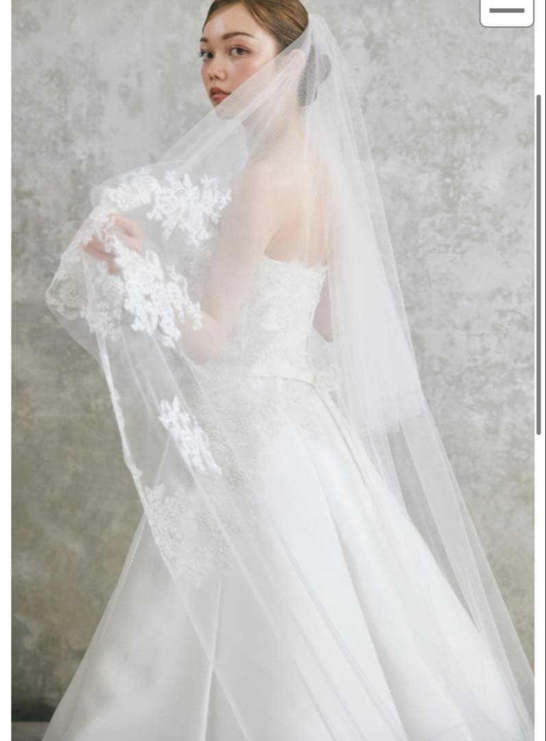 TuNoah wedding ロングベール　ショートグローブ付き